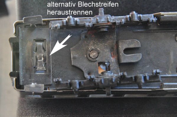 bestückte Pufferbohle der Märklin 141